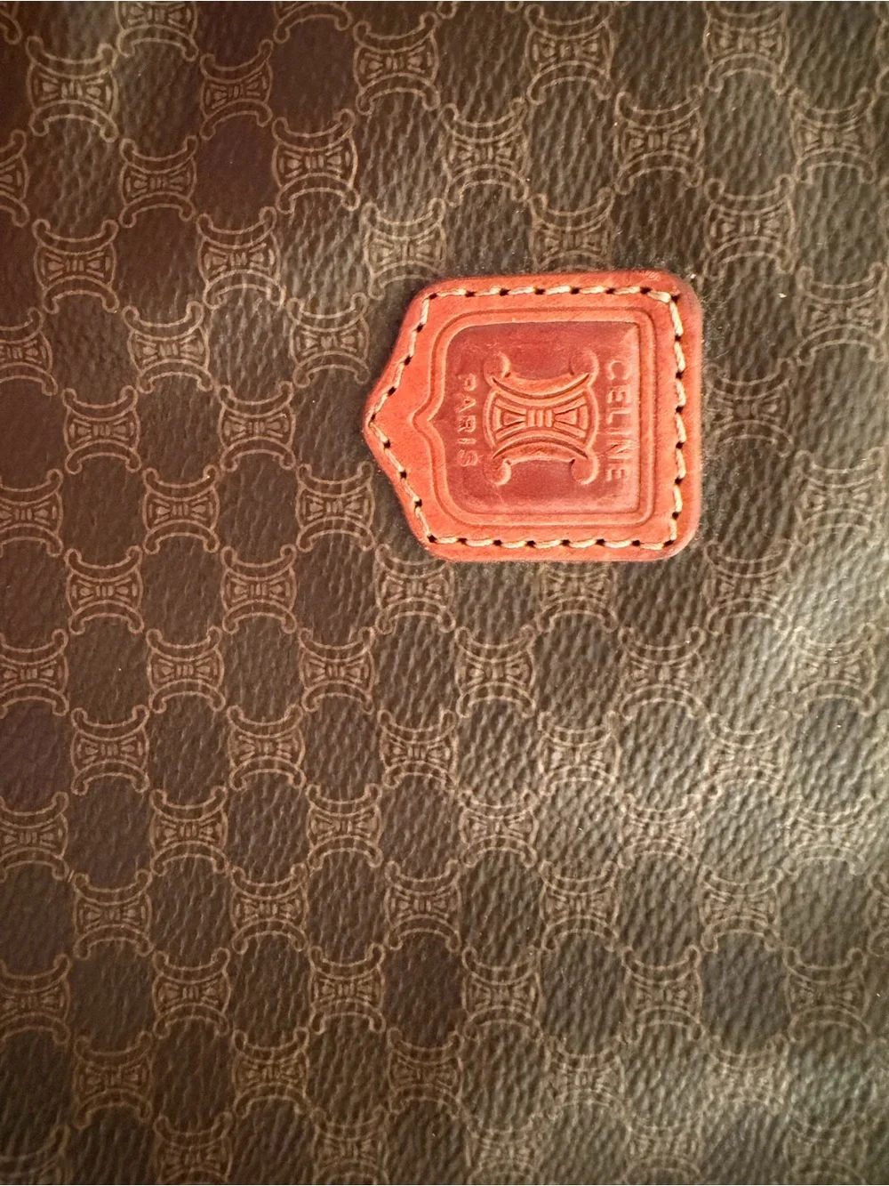 Authentic Vintage Celine Macadam monogram document or laptop holder